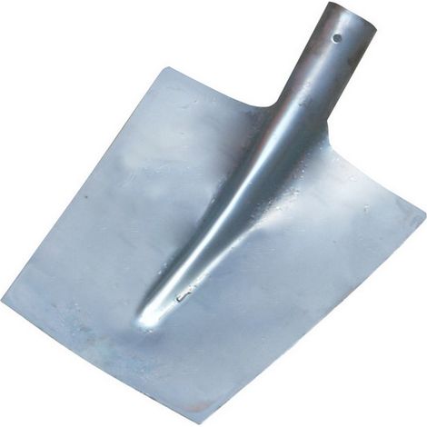 1PZ BADILE A PUNTA QUADRA IN ACCIAIO STAMPATO mm. 245x255 (n° 2)