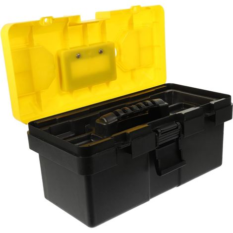 Coffret à Outils Plastique avec Plateau Amovible Et Ouverture Frontale pour Boîte De Rangement Et Robuste (1/5)