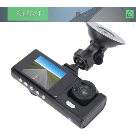 Dashcam - Double Objectif 1080p - Écran 3 Pouces - Enregistrement Cyclique Et Détection Choc - Pour Voiture (1/4)