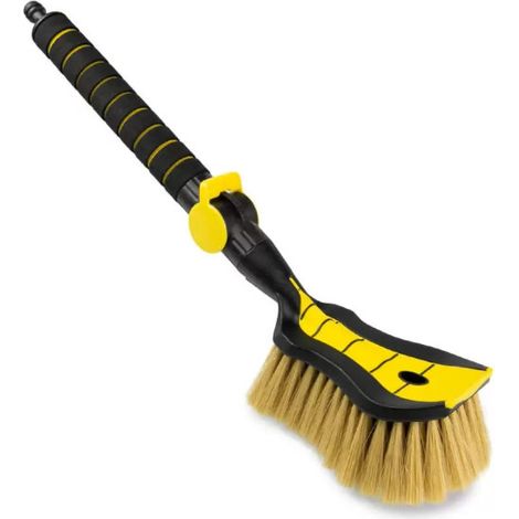 Hochwertige Premium‑Bürste zum Waschen oder für die Wäsche mit integriertem Schlauchanschluss und Einstellventil, 54 cm, Tom‑PaR