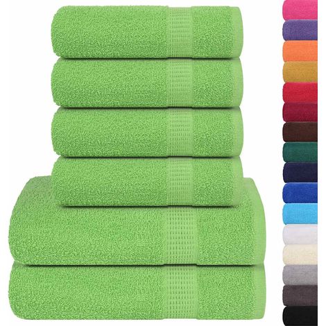 Ensemble de serviettes FROGN 6 pcs vert pomme 360 g/m²