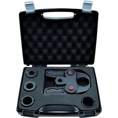 Einsatzhalter-Set mit 4 TH-Profil-Einsätzen (Ø 16–20–26–32 mm) im Koffer für Pressmaschinen – Idrhaus (1/5)