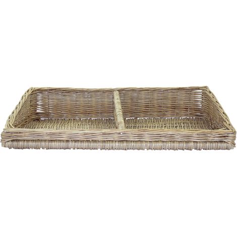 PANIERE OSIER BLANC SAUCISSON 640X400MM-L2G