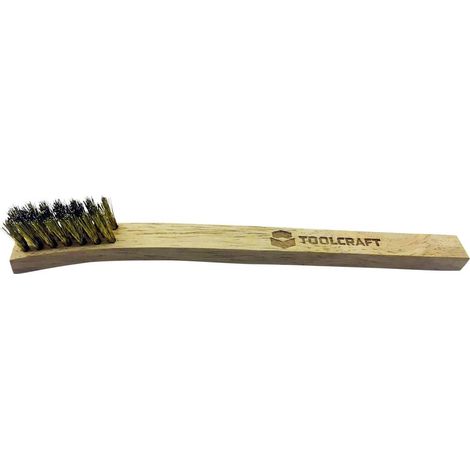 TOOLCRAFT TO-5796093 SPAZZOLA PER CANDELE, IN LEGNO, OTTONE, 200 MM, 1 PEZZO (1/4)