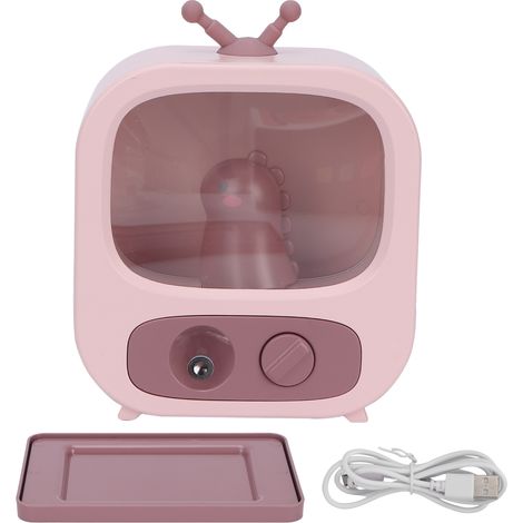 Mini-Luftbefeuchter mit USB-Anschluss, tragbar und leise, fürs Büro – Rosa (1/5)