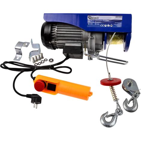 Polipasto Eléctrico Profesional 1300W Capacidad 800 Kg Levantamiento Vertical (1/5)