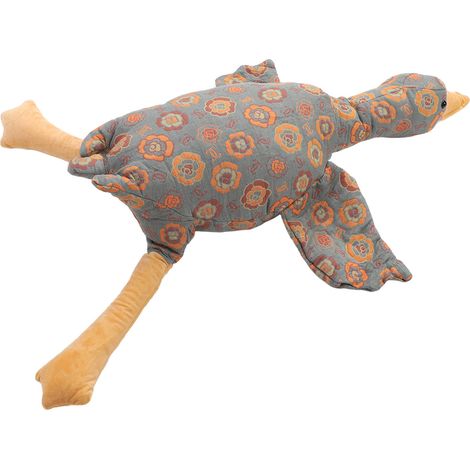 Plüschiges, gänseförmiges Kissen mit Rosenmuster, weich, bequem und flauschig, ideal für Zuhause, Bett oder Sofa. Farbe: Grün. (1/5)