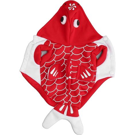Costume Poisson Doré pour Chien Halloween Déguisement Amusant Chat Chaton Accessoire Fête Cosplay Animaux (1/5)