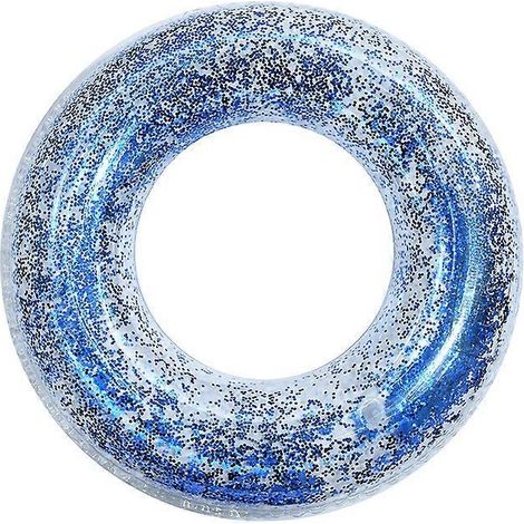 Bouée gonflable à paillettes, transparente, 60/70/80/90 cm, pour enfants, pour la baignade en piscine, fêtes aquatiques en été.-AquaForge (1/5)