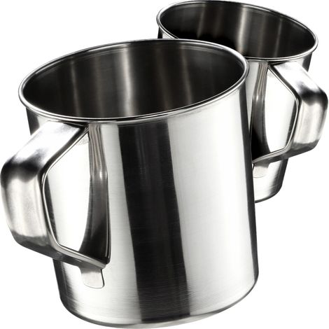 Tasse en acier, légère, durable, Argent (1/5)