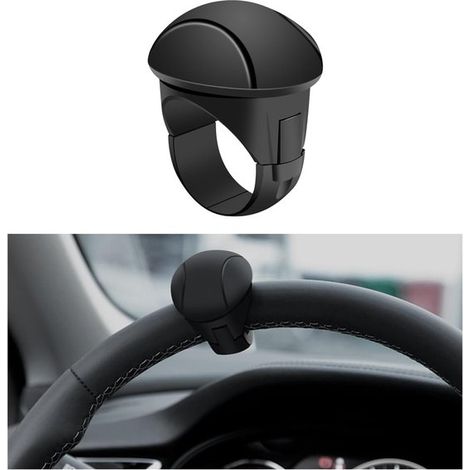 Bouton rotatif pour volant - Bouton rotatif réglable pour volant de voiture - Levier de volant antidérapant (1/5)