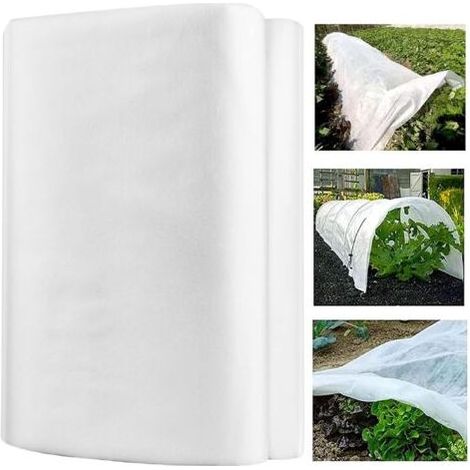 Frostschutz für Gartenpflanzen – 2 m x 10 m – 40 g/m² – Große Winter- und Außenabdeckung – Robust – Dicke Schutznetzrolle – Wiederverwendbar (1/5)