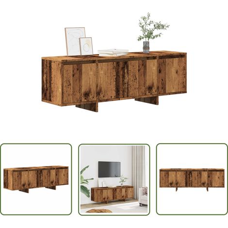 vidaXL TV-Schrank Altholz-Optik 120x30x40,5 cm Holzwerkstoff (1/5)