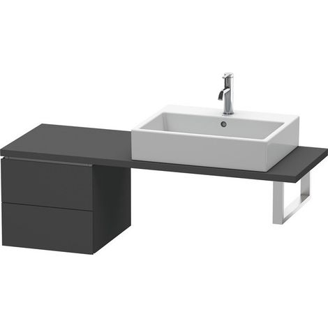 L-CUBE mobile console basso 420x477x400mm grafite opaco