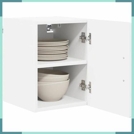 885213 Armoire de cuisine avec étagère Blanc brillant 30 x 31 x 40 cm (1/5)