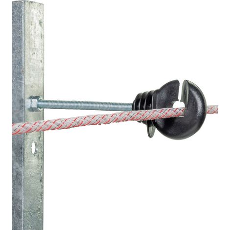 Isolatore distanziato con bullone 18cm/M6 per palo in ferro confezione da 20 pezzi