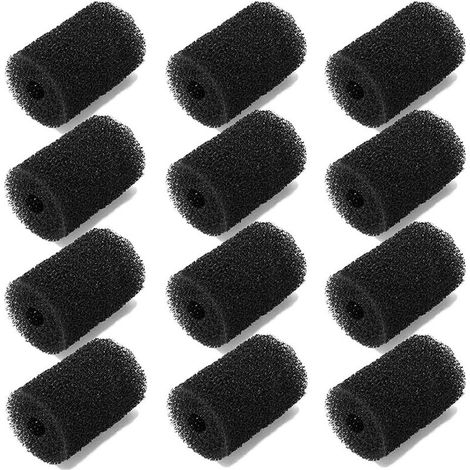 12 pièces de Rechange pour épurateur de Queue Polaris pour Queue de Tuyau de Nettoyeur de Piscine Vac-Sweep - Convient à 180,280,360,380,480,3900 Mousse à l'extrémité du Tuyau