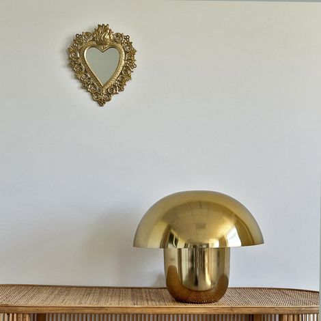 Lampe à poser champignon doré Champi (1/3)