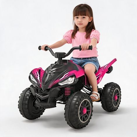 Voiture électrique pour enfants 12 V, 4,5 Ah, 25 W, traction double, siège en plastique B (1/2)
