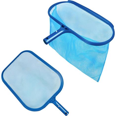 Épuisette de piscine - 2 styles - Filet de piscine - Filet fin - Cadre solide - Accessoire de piscine pour spas, piscines, jacuzzi, nettoyage de piscine (1/5)