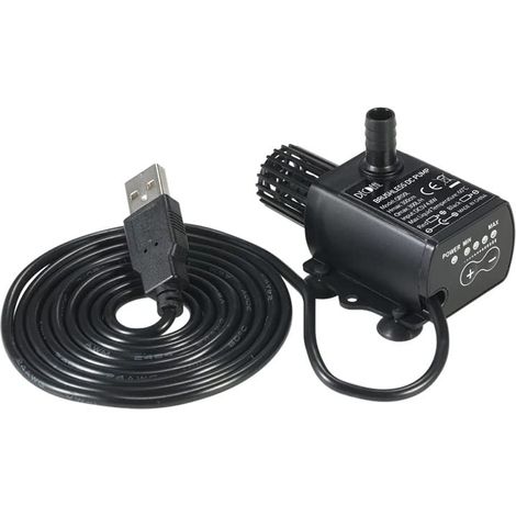 Pompe à eau de réservoir de poissons de piscine submersible de moteur sans brosse, 12V IP68 imperméable (1/5)