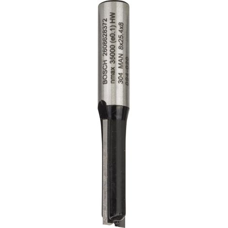 Fraise à rainurer Bosch 8 mm argenté carbure tungstène