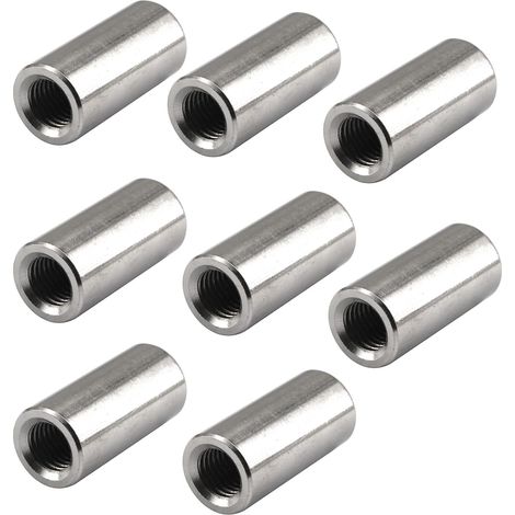 (Confezione da 8) Dadi tondi M14 20x30 in acciaio inox 304 con gambo lungo e filettatura inversa (1/5)