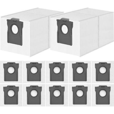 12er-Pack Staubbeutel für X50/X40/Mova E30 Ultra Staubsauger, große 3,2-Liter-Beutel (1/4)