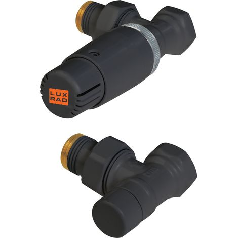 Set Eckventile 1/2“ x 1/2“ für LUXRAD Graphitheizkörper Seite