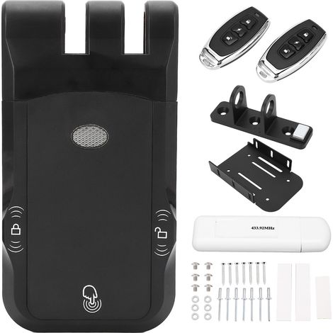 Serrure de porte intelligente sans fil, sans clé, Invisible, électronique, sécurité domestique, télécommande, pêne dormant pour Tuya