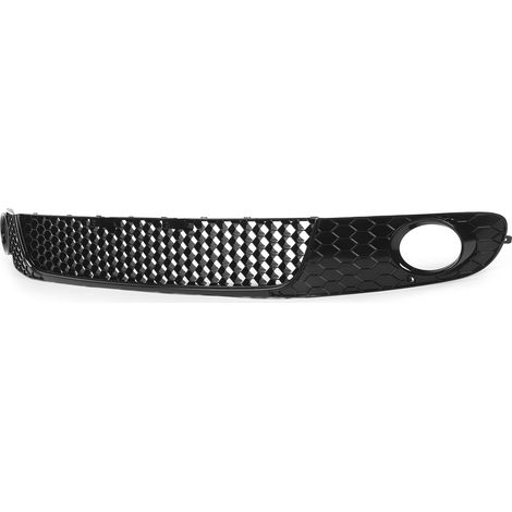 Frontgrill unten in glänzendem Schwarz mit Wabenmuster + Nebelscheinwerfergitter, kompatibel mit Golf Mk6 Standard 2009-2013 (1/5)