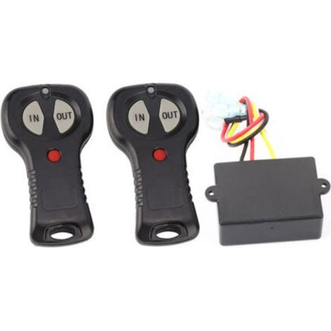 Cocoarm Heavy Duty 12V Universal-Seilwinden-Fernbedienungsset mit Doppelsender für große Entfernungen, geeignet für 17.000 lb Seilwinden für Pkw und Lkw. (1/5)