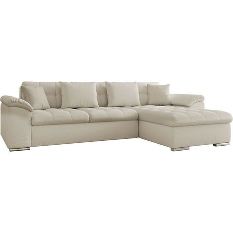 Sofá rinconero Comfivo Mica II, Baloo 2074, Función de descanso, Almacenaje, 280x160x76cm, 0