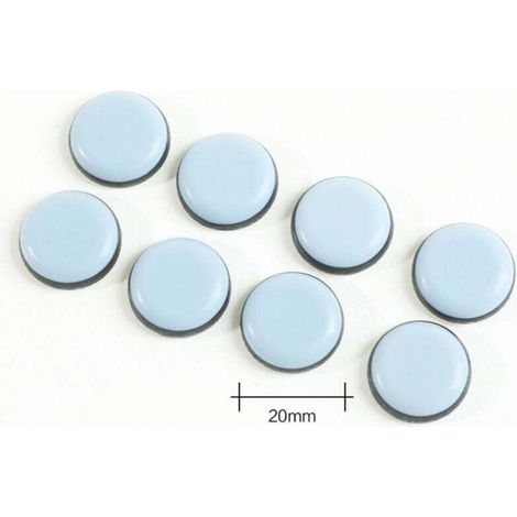 [JAMAIS UTILISÉ]24 pièces pour meubles 20 mm (ronds)   Patins coulissants pour meubles   pour meubles autocollants, patins pour chaise, canapé, table de bureau