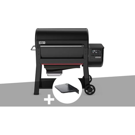 Barbecue à pellets Searwood XL 600 + Plan de travail - Weber