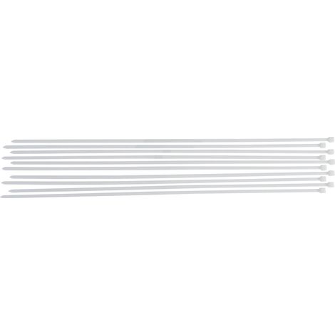 Assortimento fascette per cavi  bianche  8,0 x 800 mm  10 pz. (1/3)