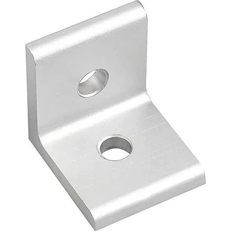 10 Pieces Metal Fixing Bracket, Fixing Bracket (20 x 20 x 18mm), Shelf Bracket 90 Degree Angle Bracket, Metal Bracket for Aluminum (20 x 20 x 18mm) (1/3)