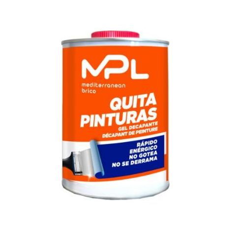 MPL quitapinturas 375 ml. gel decapante , Decapante enérgico, de acción rápida, y gelificado para facilitar su aplicación, evitando salpicaduras y derramos. Adecuado para eliminar