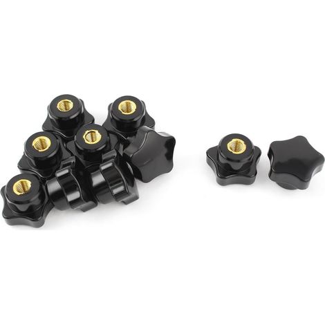 10 Stück M8 Innengewinde 30 mm Sternförmige Leiter Spannmuttern Knob Griff-Hand DE de