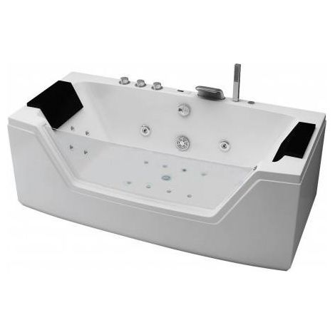 Bagno Italia vasca da bagno idromassaggio full optional 170x80 cm con luci riscaldatore e ozonoterapia (1/4)