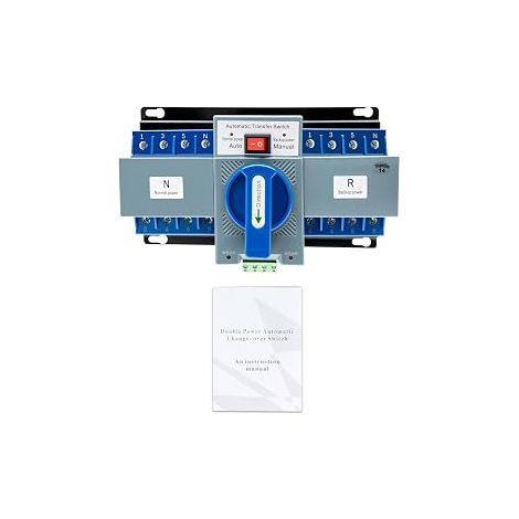 Commutateur de transfert Automatique AC-33iB Double Disjoncteur Inverseur de Source Automatique Puissance 4P 63A Automatique Commutateur Générateurde Transfert Double pour électricité (1/5)
