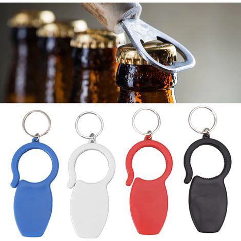 4-teiliges multifunktionales Flaschen-/Dosenöffner-Set für Bier und andere Getränke (Schlüsselanhänger-Typ) (1/5)