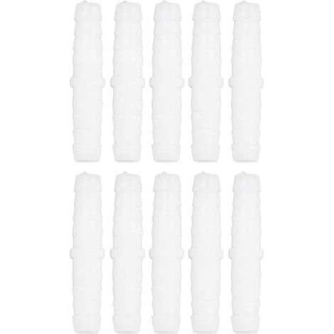 10 Stück Kunststoff-Schlauchanschlussstücke, gerade, gleichschenklige Schlauchverbinder, Verbindungsstücke, Adapter, 6-6 mm