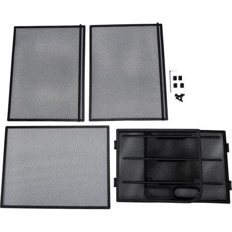 Organisateur de bureau porte-fichiers en maille à 3 niveaux avec poignée plateau à papier pour bureau maison A4 Documents dossiers Magazines livres noir (1/5)