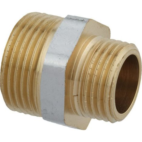 KIRCHHOFF MS Reduzier-Doppelnippel, Chrom, 3/4"AG x 1/2"AG (1/2)