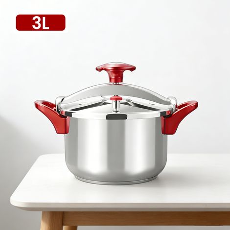 Autocuiseur 3L, autocuiseur professionnel, acier inoxydable, compatible gaz et induction (1/5)