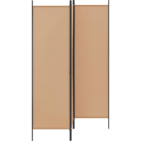 Divider per stanze Paravento Divisorio Ambienti Beige 150 x 180 cm Tessuto (1/5)