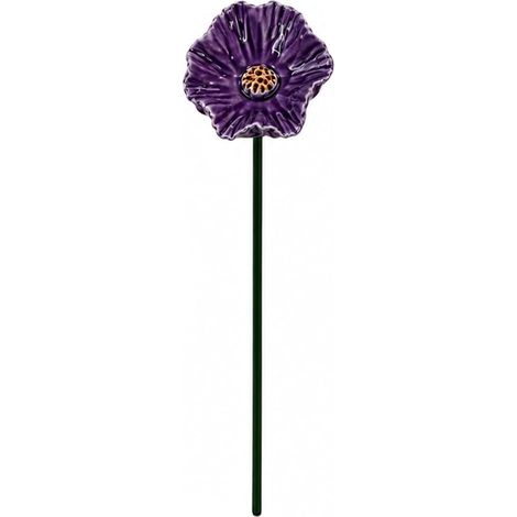 Mangeoire en résine pour oiseaux - Résistante aux intempéries - Décoration de jardin - Fait à la main - Pour abeilles, papillons et colibris - Violet (1/5)