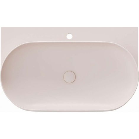 Ravak Yard - Waschtisch 81x50 cm, ohne Überlauf, Hahnloch, Alabaster Pink XJX0G280000 (1/5)