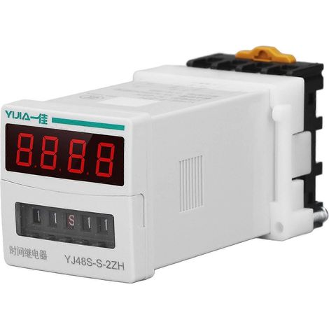 Verzögerungszeitrelais 0,1 s bis 99 h, Zwei-Gruppen-Zyklustyp, digitale Präzisions-LED-Anzeige, programmierbar für Automatik